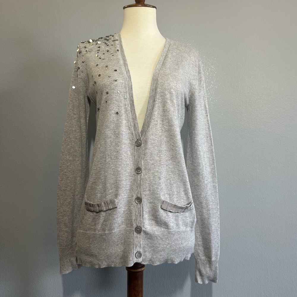 Ann Taylor Loft Sequin Cardigan